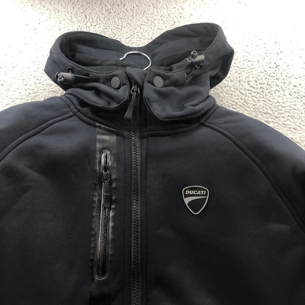 Ducati Motorcycle Jacket Mens Medium Black Downtown C2 Technical Sweatshirt